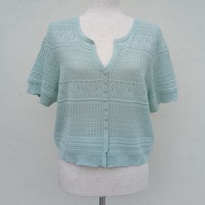 Marc‎ New York Button Down Cropped Cardigan